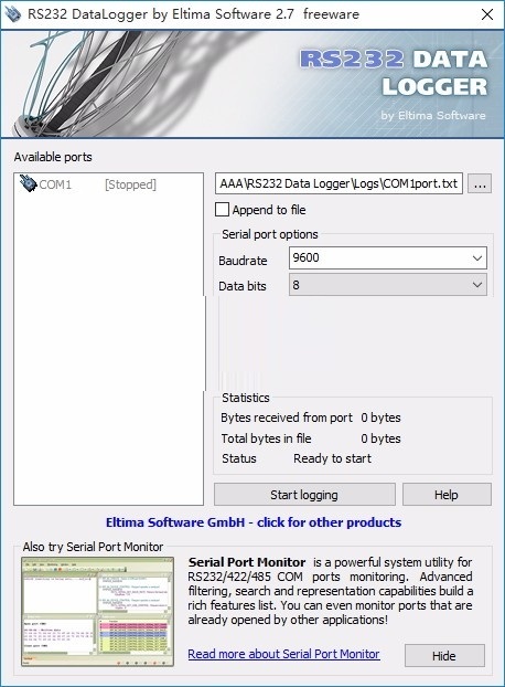 RS232 Data Logger